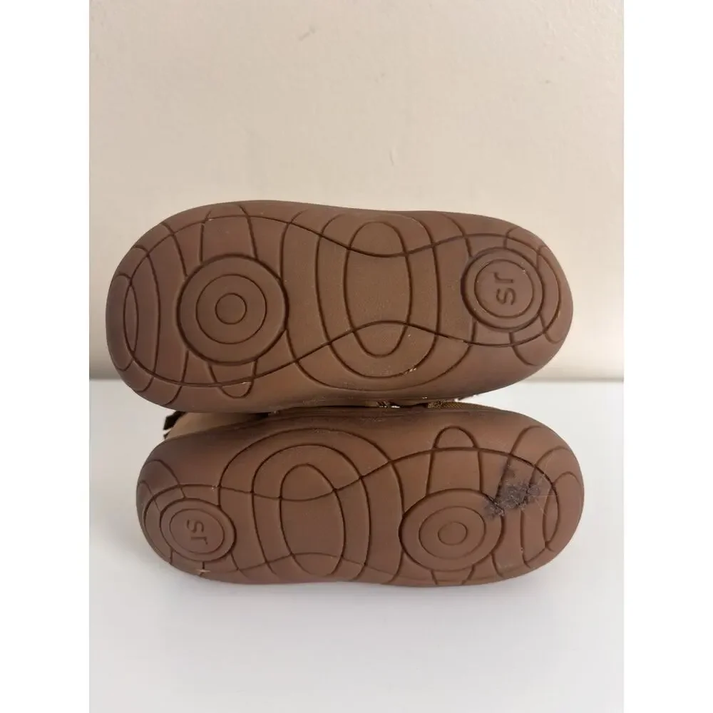 Stride Rite 360 Baby Girl’s Bianca Boot 6M Brown Fringe Faux Leather